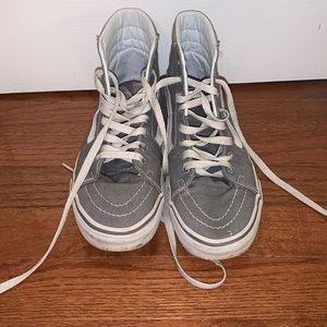 Grey high-top Vans